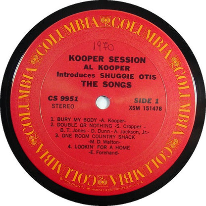Al Kooper Introduces Shuggie Otis : Kooper Session (LP, Album, RE)