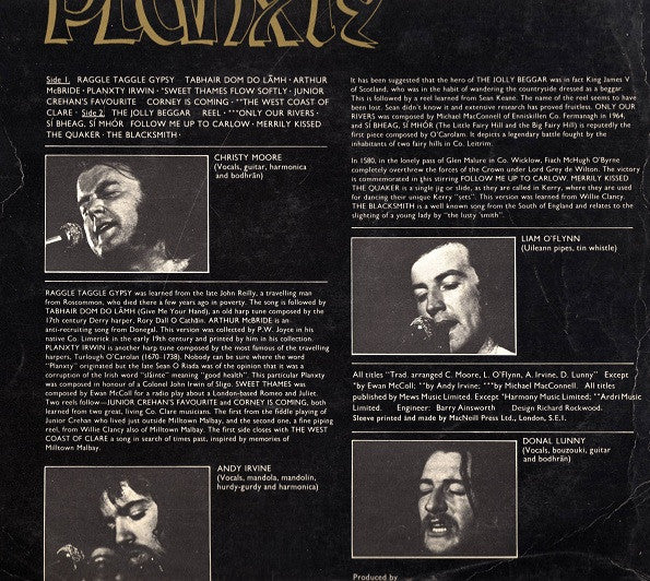 Planxty : Planxty (LP, Album)
