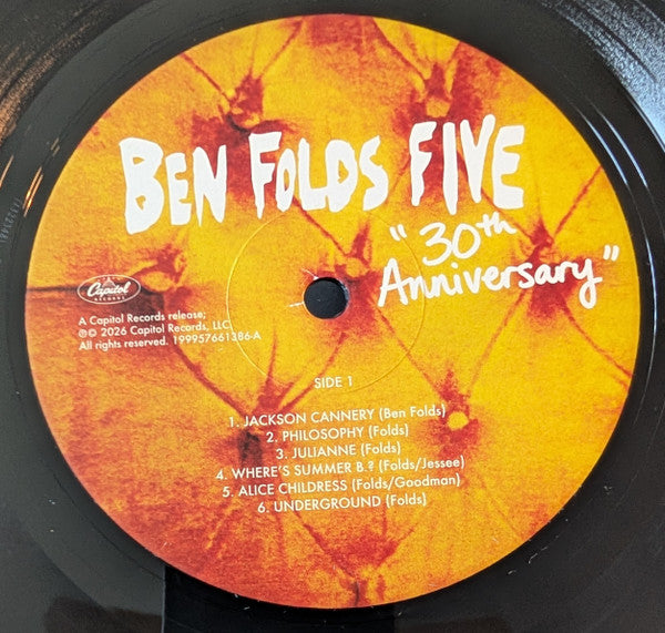 Ben Folds Five : Ben Folds Five "30th Anniversary" (LP, Album, RE + LP, Album + RM)