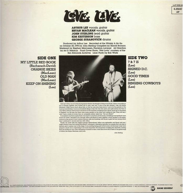 Love : Love Live (LP)