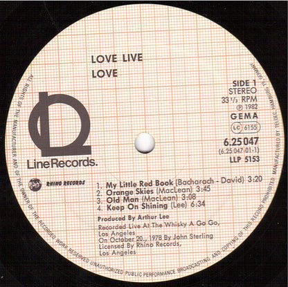 Love : Love Live (LP)