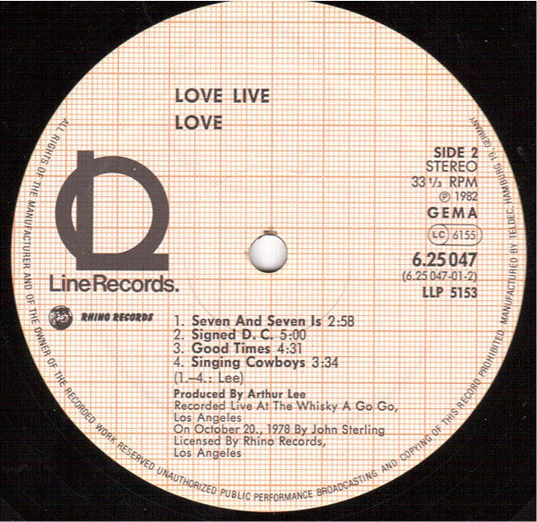Love : Love Live (LP)