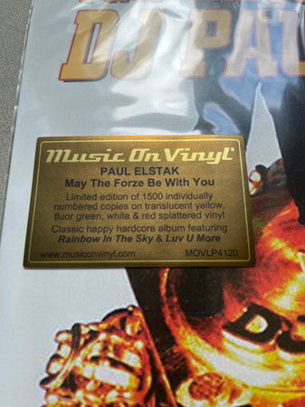 DJ Paul Elstak* : May The Forze Be With You (LP, Album, Ltd, Num, RE, Yel)