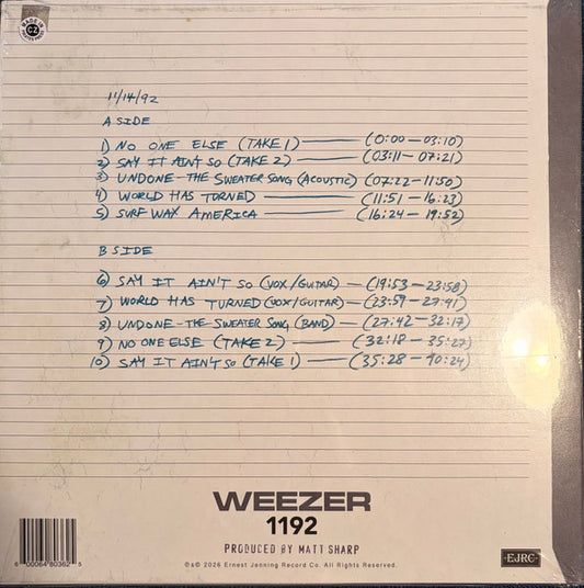 Weezer : 1192 (LP)