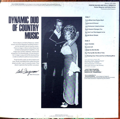 Porter Wagoner And Dolly Parton : Porter Wayne And Dolly Rebecca (LP, Album, Roc)