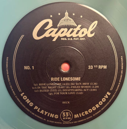 Beck : Ride Lonesome (LP, Album, Ltd, Gre)