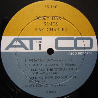 Bobby Darin : Sings Ray Charles (LP, Album, Mono, Yel)