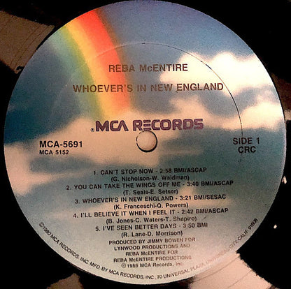 Reba McEntire : Whoever's In New England (LP, Album, Club, CRC)