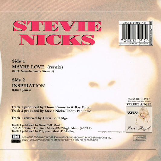 Stevie Nicks : Maybe Love (7", Single)
