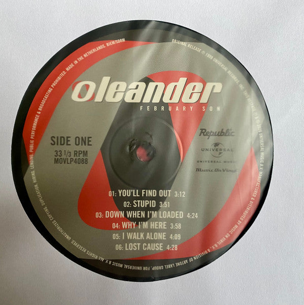 Oleander : February Son (LP, Album, RE, 180)