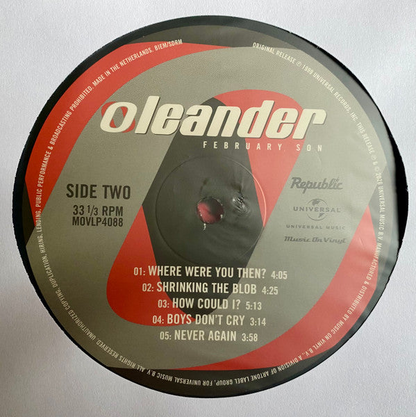 Oleander : February Son (LP, Album, RE, 180)