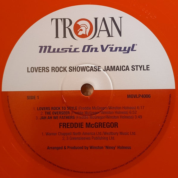 Freddie McGregor : Lovers Rock Showcase Jamaica Style (LP, Ltd, Num, RE, Ora)