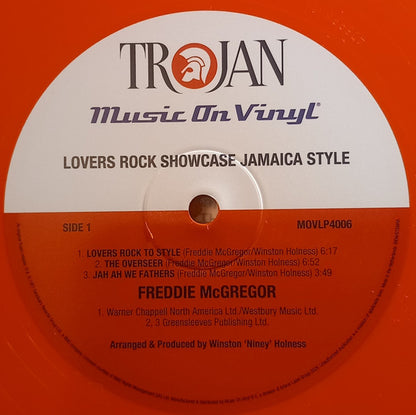 Freddie McGregor : Lovers Rock Showcase Jamaica Style (LP, Ltd, Num, RE, Ora)