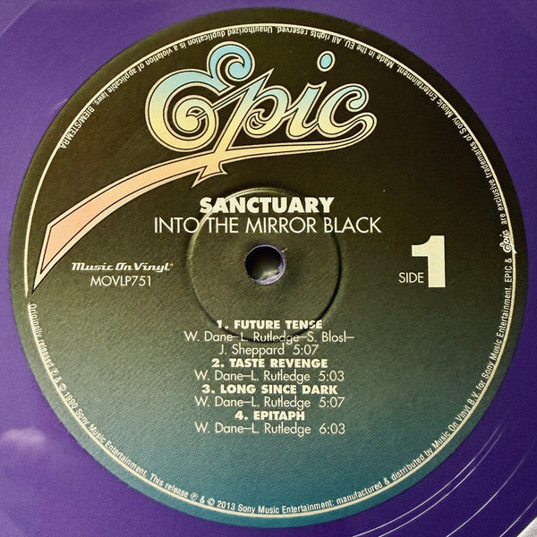 Sanctuary (4) : Into The Mirror Black (LP, Album, Ltd, Num, RE, Pur)