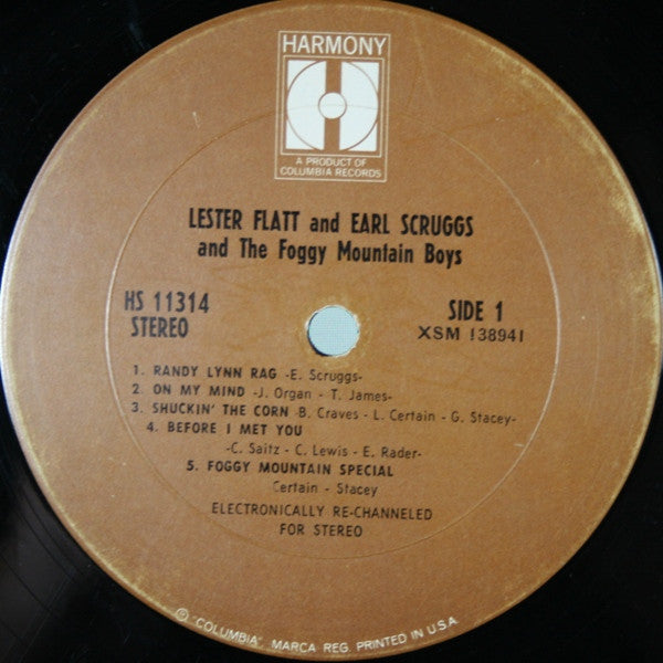 Flatt & Scruggs And The Foggy Mountain Boys : Lester Flatt And Earl Scruggs And The Foggy Mountain Boys (LP, Album, RM, Pit)