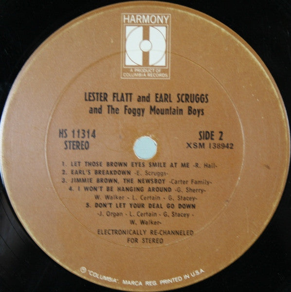 Flatt & Scruggs And The Foggy Mountain Boys : Lester Flatt And Earl Scruggs And The Foggy Mountain Boys (LP, Album, RM, Pit)