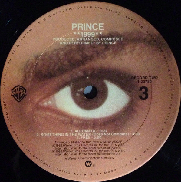 Prince : 1999 (2xLP, Album, Club, Car)