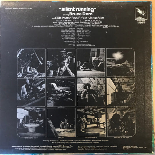 Peter Schickele : Silent Running Original Soundtrack Album (LP, Album, RE, Gre)