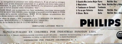 Lucho Bermudez : Lucho En El Tequendama (LP, Album, Mono)