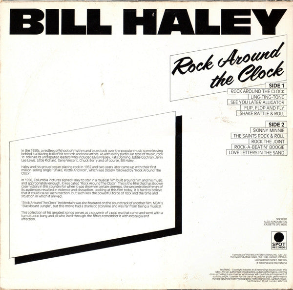 Bill Haley : Rock Around The Clock (LP, Comp)