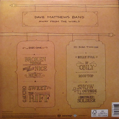 Dave Matthews Band : Away From The World (2xLP, Album, Ltd, Cle)