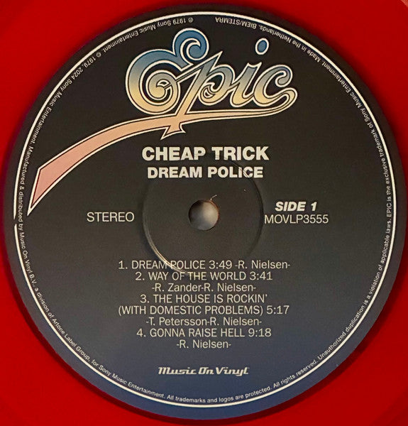 Cheap Trick : Dream Police (LP, Album, Ltd, Num, RE, Red)