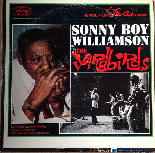 Sonny Boy Williamson (2) and The Yardbirds : Sonny Boy Williamson & The Yardbirds (LP, Album, Mono, dee)