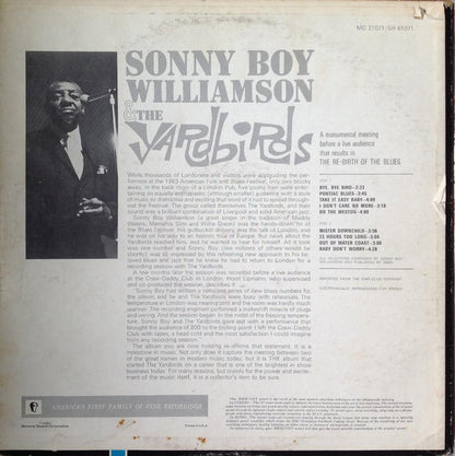 Sonny Boy Williamson (2) and The Yardbirds : Sonny Boy Williamson & The Yardbirds (LP, Album, Mono, dee)