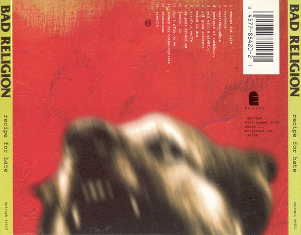 Bad Religion : Recipe For Hate (CD, Album, Nim)