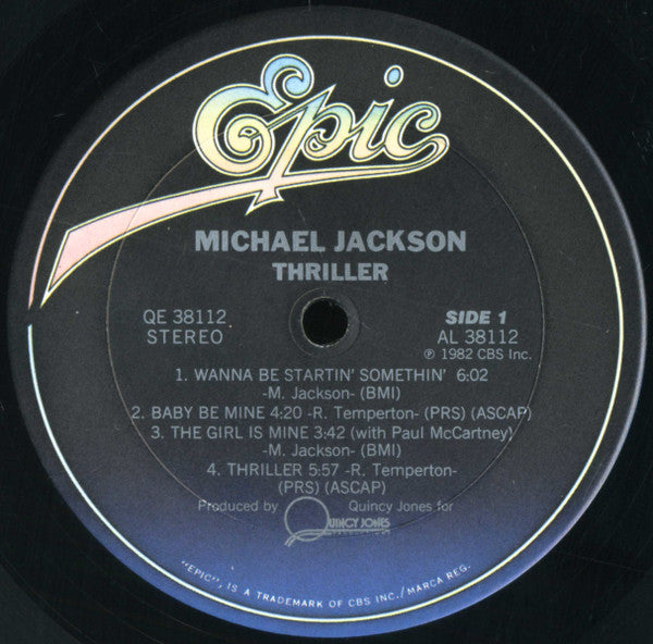 Michael Jackson : Thriller (LP, Album, Wit)
