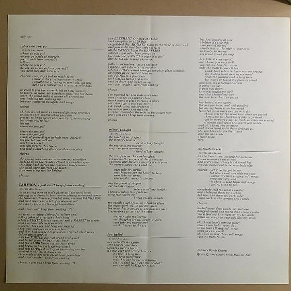 Alex Bevan & Friends* : Simple Things Done Well (LP, Album)