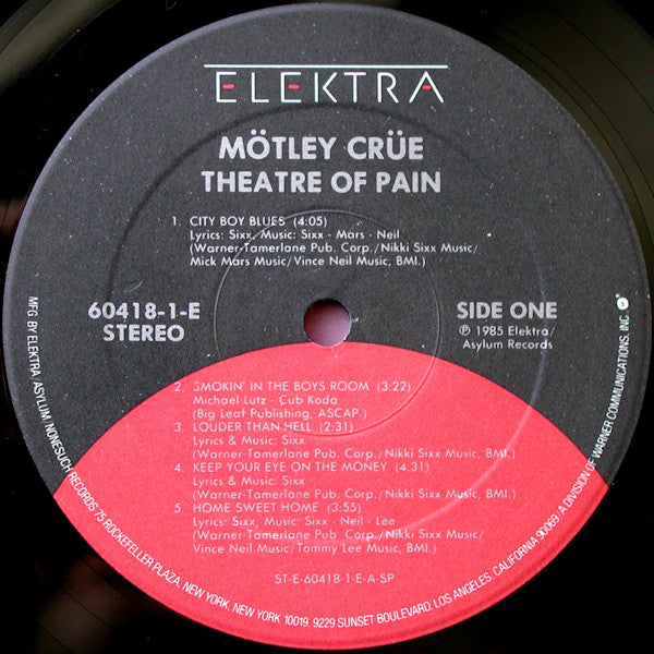 Mötley Crüe : Theatre Of Pain (LP, Album, SP )