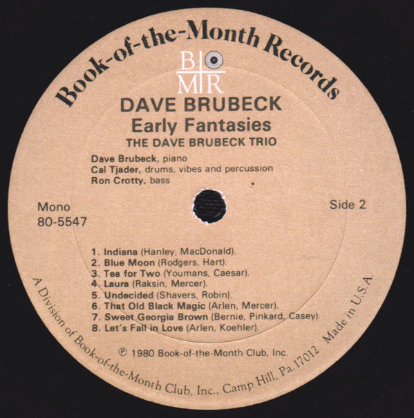 Dave Brubeck : Early Fantasies (3xLP, Comp, Mono + Box)