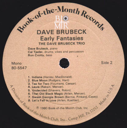 Dave Brubeck : Early Fantasies (3xLP, Comp, Mono + Box)