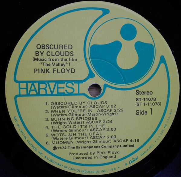 Pink Floyd : Obscured By Clouds (LP, Album, Win)