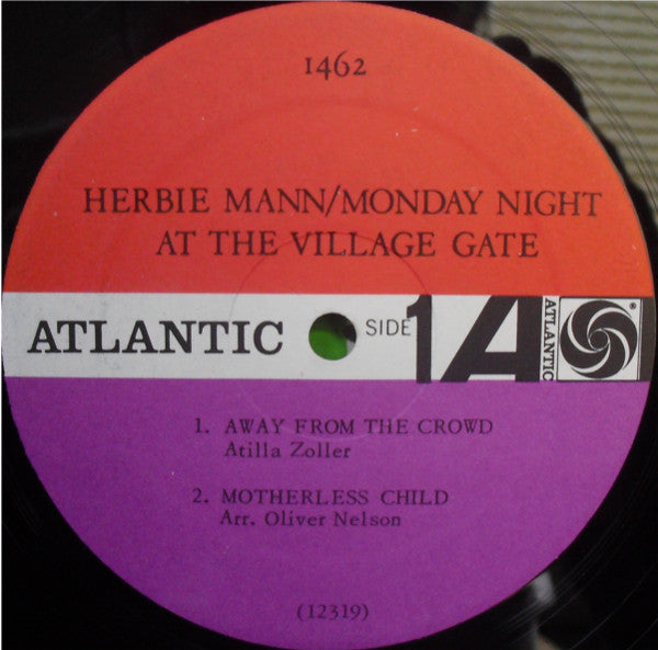 Herbie Mann : Monday Night At The Village Gate (LP, Album, Mono)