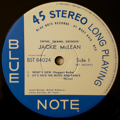 Jackie McLean : Swing, Swang, Swingin' (2x12", Album, Ltd, RE, RM, Gat)