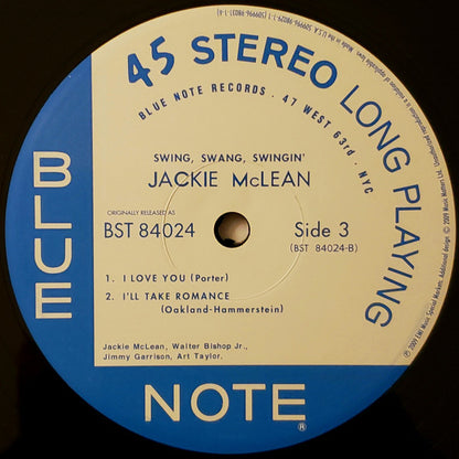 Jackie McLean : Swing, Swang, Swingin' (2x12", Album, Ltd, RE, RM, Gat)