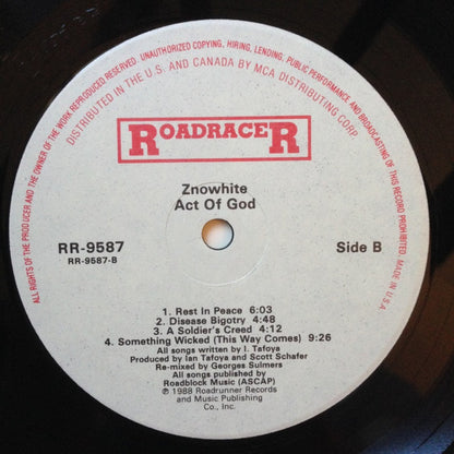 Znowhite : Act Of God (LP, Album)