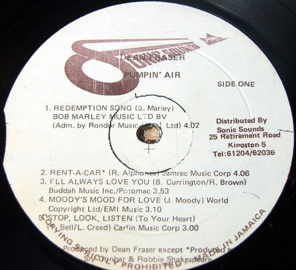 Dean Fraser : Pumpin' Air (LP, Album)