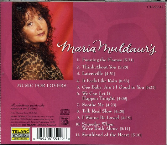 Maria Muldaur : Music For Lovers (CD, Album)