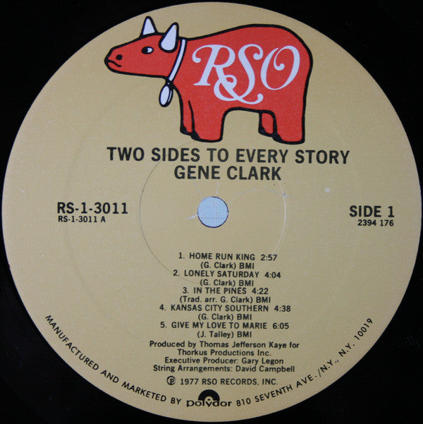 Gene Clark : Two Sides To Every Story (LP, Album, PRC)