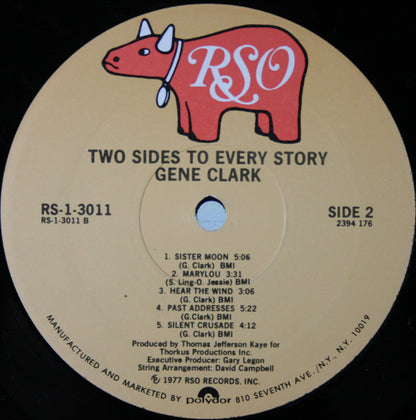 Gene Clark : Two Sides To Every Story (LP, Album, PRC)