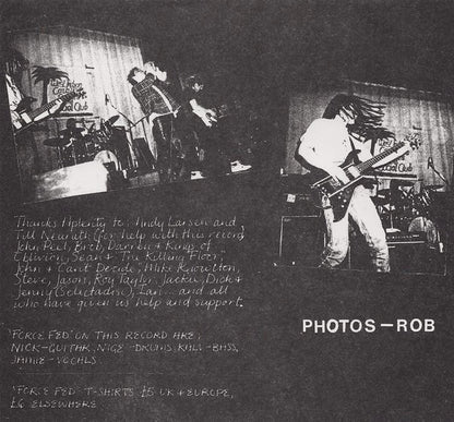 Force Fed : Full Up And Loaded (7", Single, Blu)