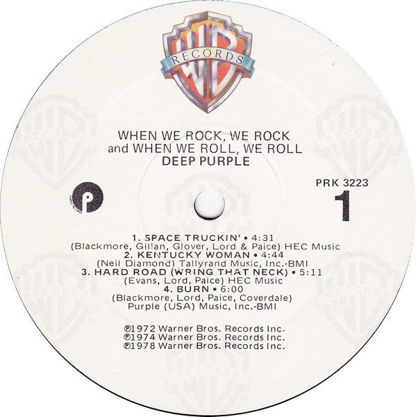 Deep Purple : When We Rock, We Rock And When We Roll, We Roll (LP, Comp)