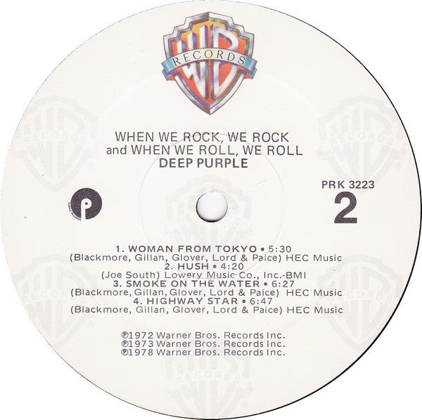 Deep Purple : When We Rock, We Rock And When We Roll, We Roll (LP, Comp)