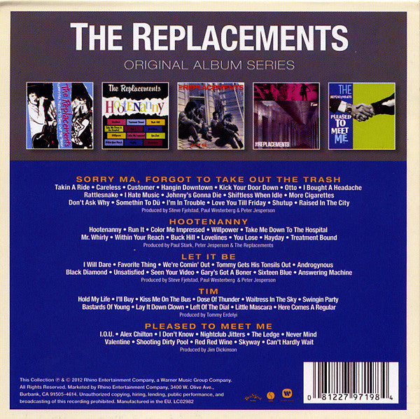 The Replacements : Original Album Series (CD, Album, RE + CD, Album, RE + CD, Album, RE + CD)