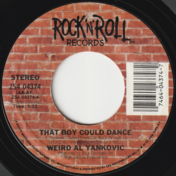 "Weird Al" Yankovic : Eat It (7", Single, Styrene, Car)