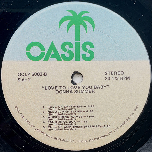 Donna Summer : Love To Love You Baby (LP, Album)