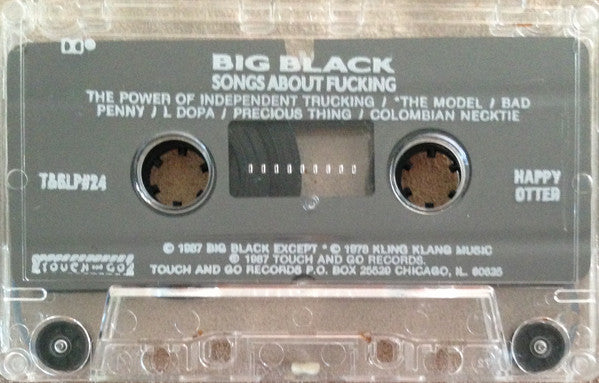 Big Black : Songs About Fucking (Cass, Album)